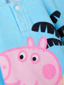 name it Badeponcho mit Peppa Pig Kapuzenbadetuch in blau