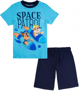 Paw Patral kurzer Schlafanzug in blau mit Chase & Rubble 98843
