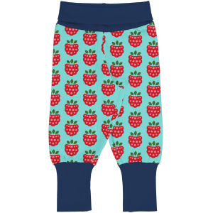 maxomorra Schlupf Hose mit Himbeeren Pant Rib RASPBERRY