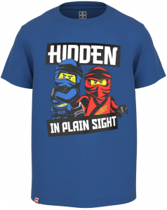 LEGO® Ninjago kurzarm T-Shirt 473 Hidden in blau