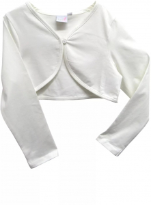 Topo in fashion Bolero Leichte kurze Jacke in weiß 207 Gr. 146