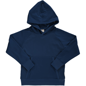 maxomorra Kinder Sweatshirt mit Kapuze Hoodie Sweat Solid GOTS Navy