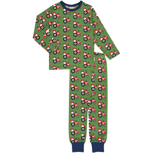 maxomorra Schlafanzug mit GOTS Zertifikat Pyjama TRACTOR