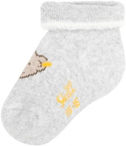 Steiff Vollfrottee Baby Socken mit Bär 20606 Grau