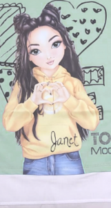 Top Model Sweatshirt mit Janet 75034 in mint