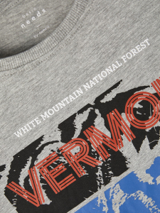 name it Langarm Shirt nkmVUX in grau Vermont