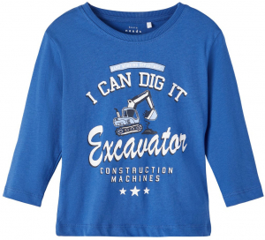 name it Jungen Langarm Shirt nmmVAGNO in blau Excavator