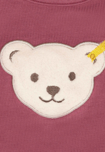 Steiff Langarmshirt Quietsch Bär Maroon 8019