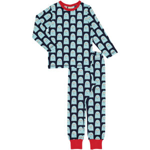 maxomorra Schlafanzug Halloween Pyjama Spooky Ghost Gr. 110