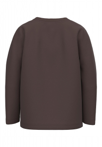 name it Jungen Langarm Shirt Monster nmmVUX Seal Brown