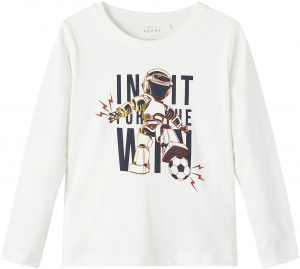 name it Jungen Langarm Shirt nmmVICTOR White Alyssum