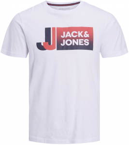 Jack&Jones Jungen Kurzarmshirt Shirt JcoLogan in weiß