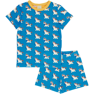 maxomorra kurzer Schlafanzug mit Einhörnern Pyjama Set TALES UNICORN