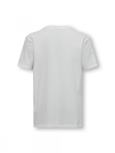 ONLY Jungen T-Shirt kurzarm KOBLUKE in wollweiß