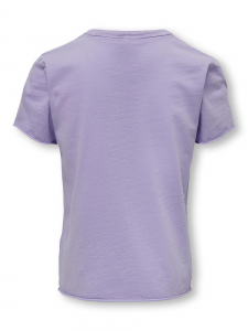 ONLY Kids Mädchen T-Shirt Kurzarm kogLUCY Tiger Lila