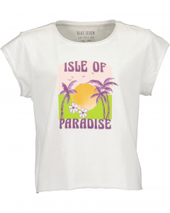 Blue Seven Mädchen Shirt Isle of Paradise 502753 weiß