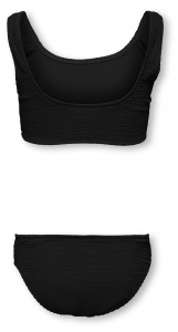 Only Kids Bikini gerippt in schwarz kogAMANDA UV 50+ Gr. 134/140
