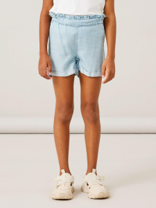 name it Mädchen Shorts aus Lyocell Light Blue Denim nkfBELLA
