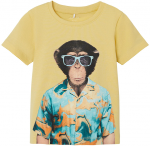 name it Kurzarm T-Shirt Affe mit Brille nmmHOHAN