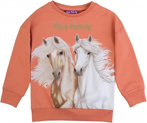 Miss Melody Sweatshirt mit zwei Pferden 76045