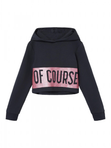 name it Mädchen Kapuzen Sweatshirt Cropped nkfLEONIE India ink