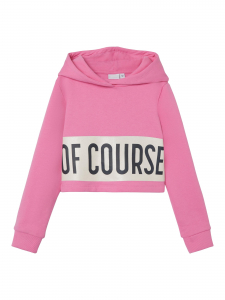 name it Mädchen Kapuzen Sweatshirt Cropped nkfLEONIE Rosa