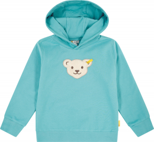 Steiff Kapuzenpulli mit Quietsche Bär Hoodie 6104 in hellblau