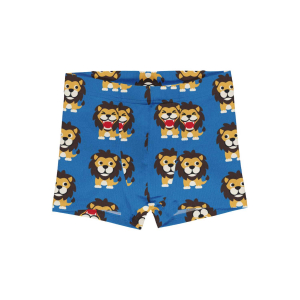 Maxomorra Jungen Unterhose mit Löwen Boxer Shorts LION in blau