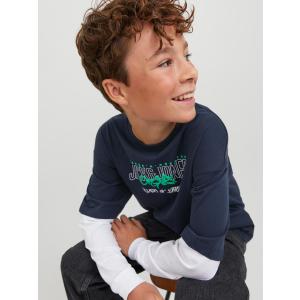 Jack&Jones Jungen Langarmshirt jorTRIBECA in dunkelblau Gr. 140