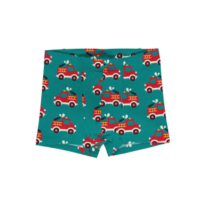 Maxomorra Jungen Unterhose Feuerwehrauto Boxer Shorts FIRE TRUCK in grün Gr. 122/128