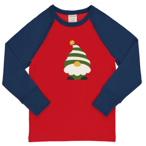 maxomorra Langarmshirt Weihnachten Top LS Swedish Santa