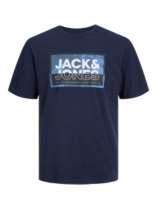 Jack&Jones Kinder Kurzarm Shirt JcoLogan Navy Blazer