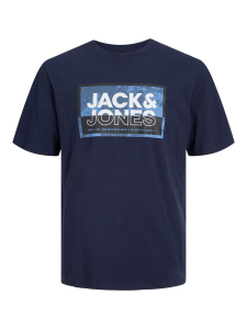 Jack&Jones Kinder Kurzarm Shirt JcoLogan S24 Navy Blazer