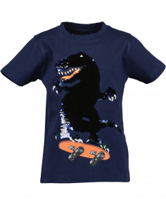 Blue Seven Kurzarm Shirt mit Wechsel Motiv Dino in navy 259 Gr. 92
