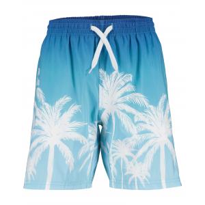 blue seven Badeshorts blau mit Palmen