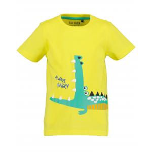 BLUE SEVEN Kurzarm Shirt Krokodil in gelb