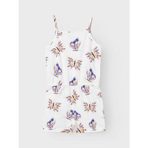 name it kurzer Jumpsuit Overall nkfVIGGA mit Schmetterlingen Bright White