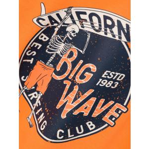 name it T- Shirt kurzarm mit Skelett nkmZASIMON orange