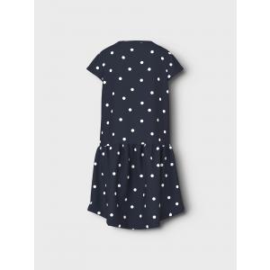 name it Sommerkleid Kurzarm nkfVIGGA Capsl Dunkelblau mit Pünktchen