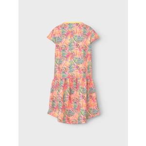name it Sommerkleid Kurzarm nkfVIGGA Capsl Yarrow/Leaf Gr. 134