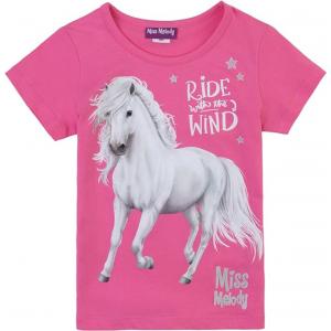 Miss Melody T-Shirt Kurzarm mit Pferd Ride with the wind 76001 in pink Gr. 140