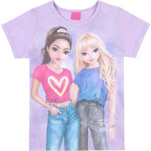 Top Model Kurzarm T-Shirt mit Fergie und Louise 75003 in flieder