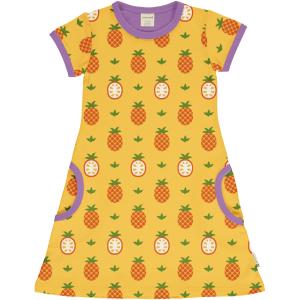 maxomorra Kurzarm Kleid Ananas Dress Pineapple