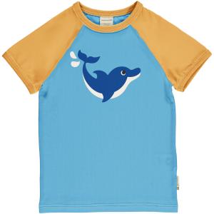 maxomorra Kurzarm Shirt Delfin Top LS Raglan Dolpin