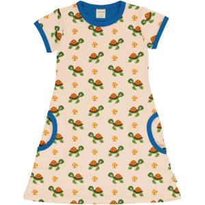 maxomorra Kurzarm Kleid Schildkröte Dress Turtle