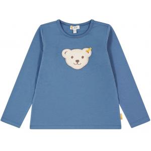 Steiff Langarmshirt Quietsch Bär in blau Bijou 6066