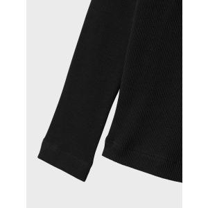 name it Mädchen Langarmshirt leicht gerippt nkfNAKAL in schwarz