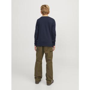 Jack&Jones Jungen Langarmshirt jjeLOGO Navy Blazer Gr. 128