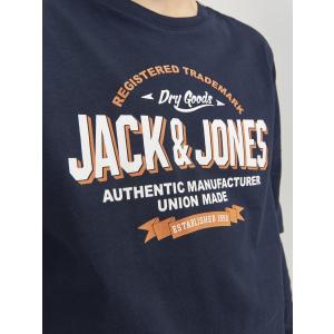Jack&Jones Jungen Langarmshirt jjeLOGO Navy Blazer Gr. 128
