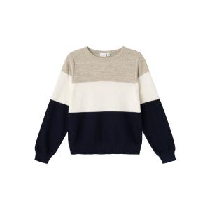 name it Baumwoll Strickpullover nkmVOHAN weathered braun